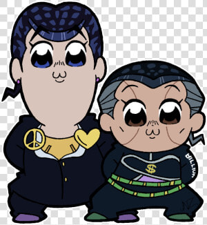 Jojo S Bizarre Nijimura josuke Higashikata pop Team  HD Png Download