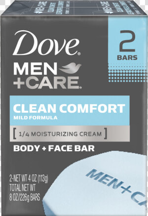 Dove Men Care Clean Comfort Body And Face Bar 4 Oz  HD Png Download