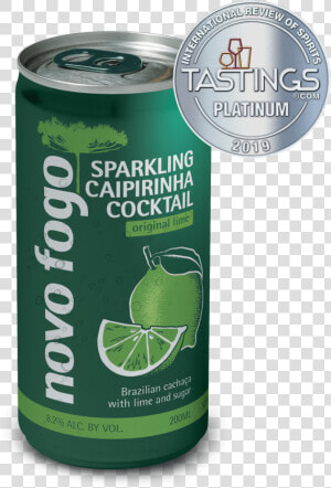 Novo Fogo Sparkling Caipirinha Lime 4 Pack   Lemon lime  HD Png Download