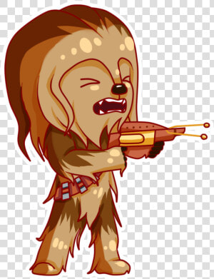 Transparent Han Solo Clipart   Chewbacca Png Cartoon  Png Download