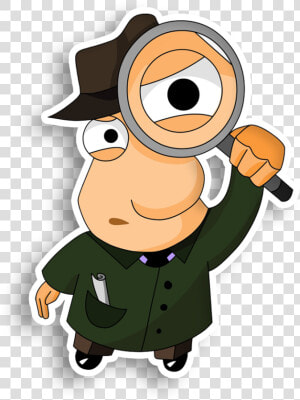 Detective Glass Magnifying Private Investigator Png  Transparent Png