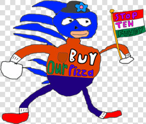 Pizza Hut Clipart At Getdrawings   Sanic Gotta Go Fast  HD Png Download