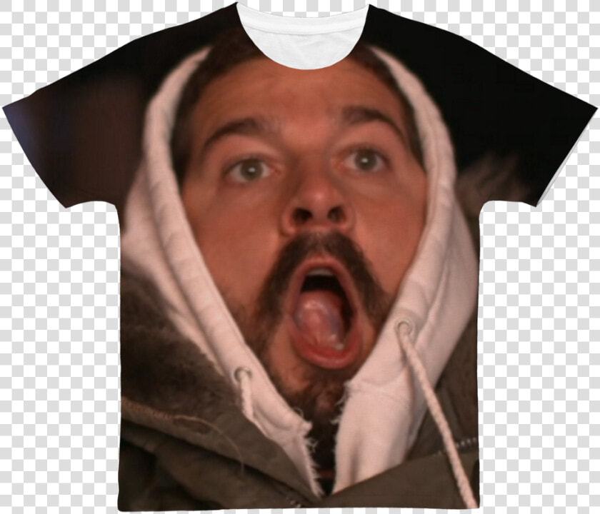 Shia Labeouf ﻿classic Sublimation Adult T shirt   Shia Labeouf Meme  HD Png DownloadTransparent PNG