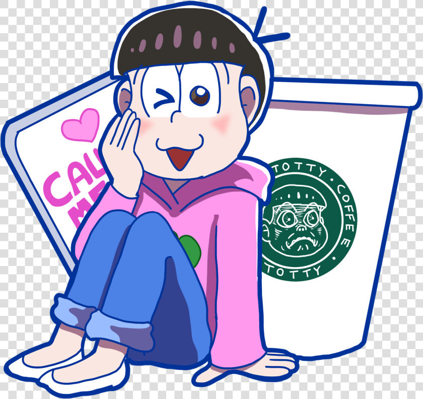 Osomatsu San Todomatsu Totty Totty Face Sticker Totally totty  HD Png DownloadTransparent PNG