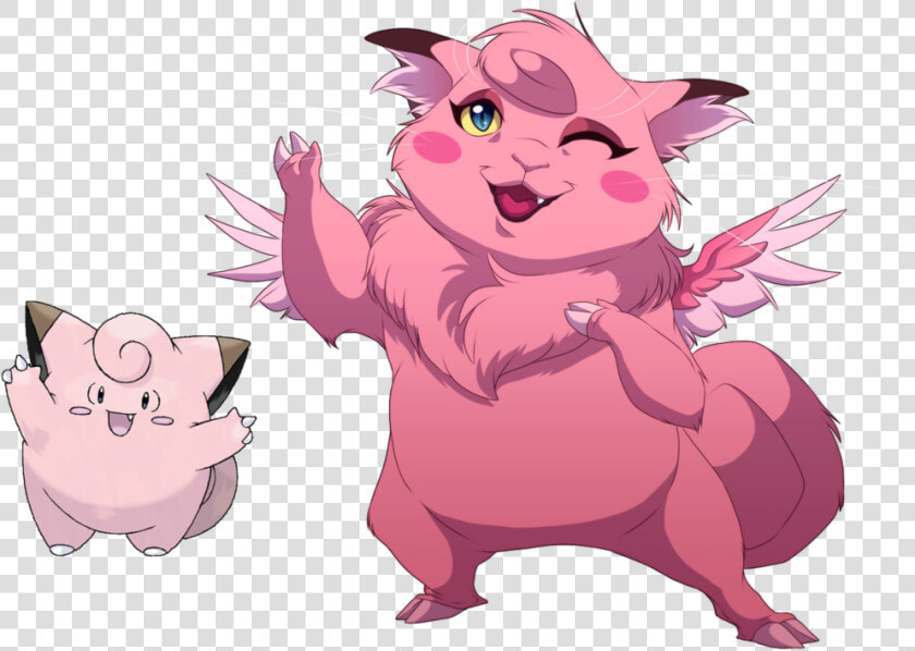 Clefable E Gengar E Clefairy  HD Png DownloadTransparent PNG