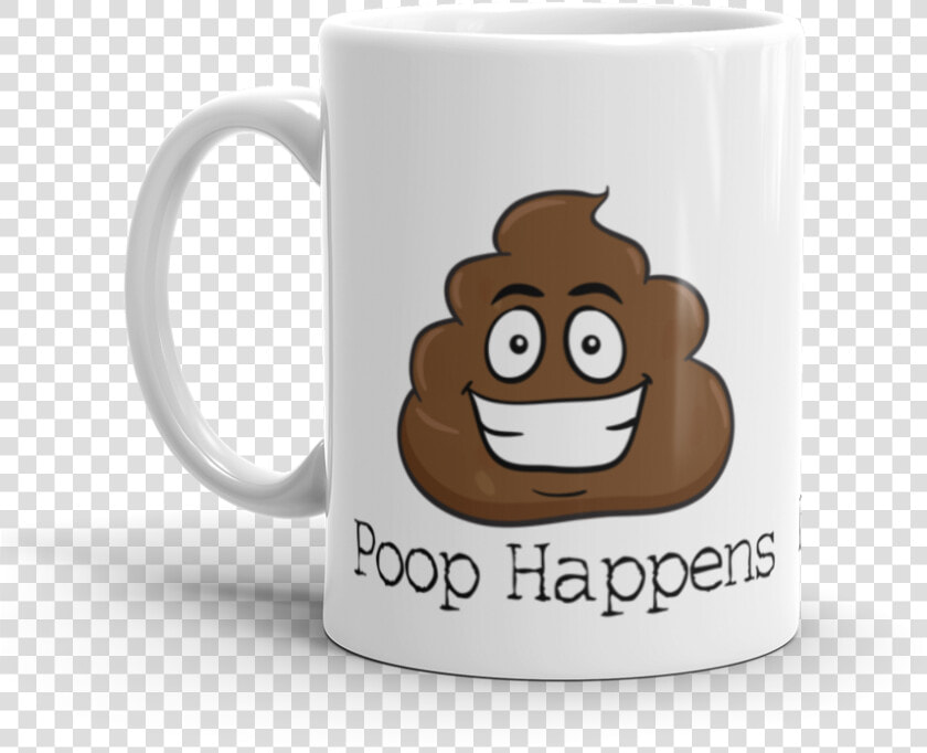 Poop Happens Poop Emoji Ceramic Mug   Mug  HD Png DownloadTransparent PNG