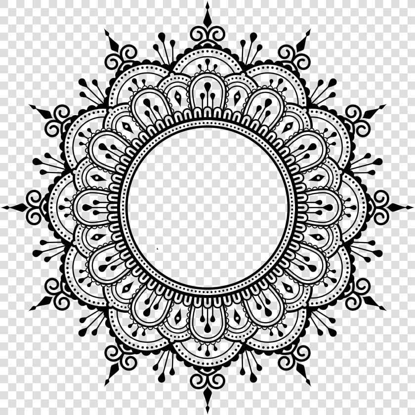 Mehndi Henna Mandala   Transparent Background Henna Png  Png DownloadTransparent PNG