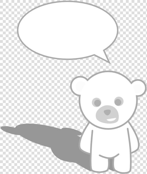 Teddy Bear Black And White Teddy Bear In Black And   Cute Teddy Bear Cartoon  HD Png DownloadTransparent PNG