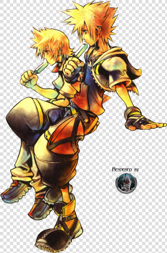 Kingdom Hearts 2 Roxas And Sora   Png Download   Kingdom Hearts Wallpaper Phone  Transparent PngTransparent PNG