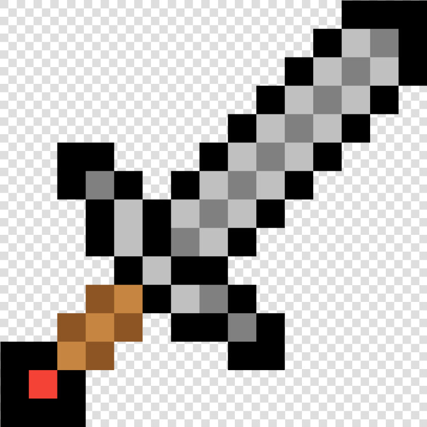 Pixel Sword No   Iron Sword From Minecraft  HD Png DownloadTransparent PNG