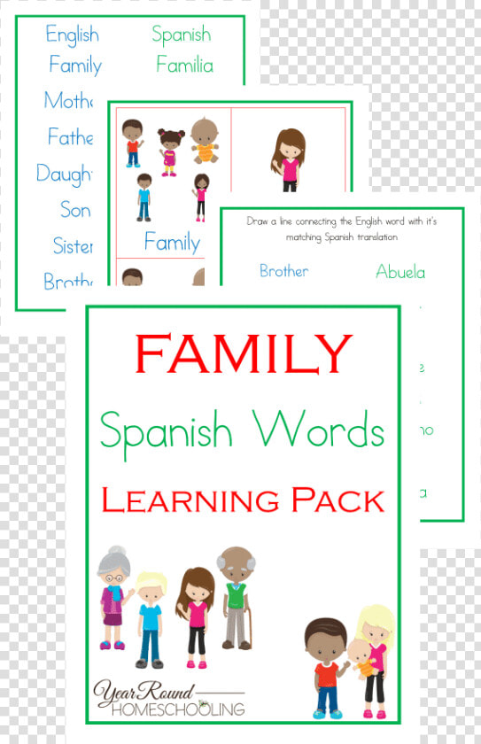 Spanish Family Words  Spanish Family  Spanish Words   Spanish Family Words  HD Png DownloadTransparent PNG