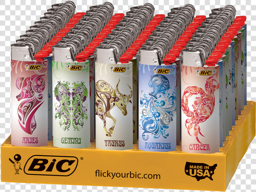 Bic Lighters Astrology   Bic Zodiac Lighters  HD Png DownloadTransparent PNG