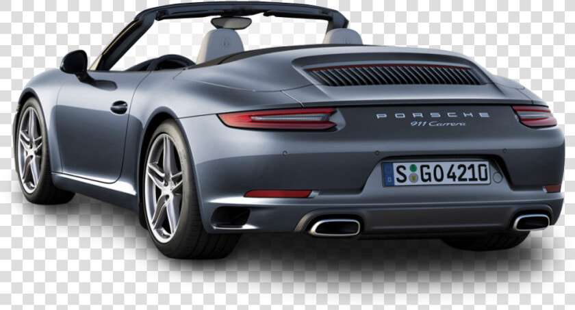 Porsche 911 Carrera Back View Car Png Image   Porsche Carrera Convertible 2017  Transparent PngTransparent PNG