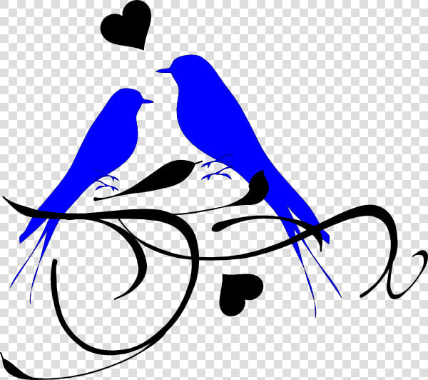 Free Valentine Gifs Valentine Animations Clipart   Love Birds Black And White  HD Png DownloadTransparent PNG