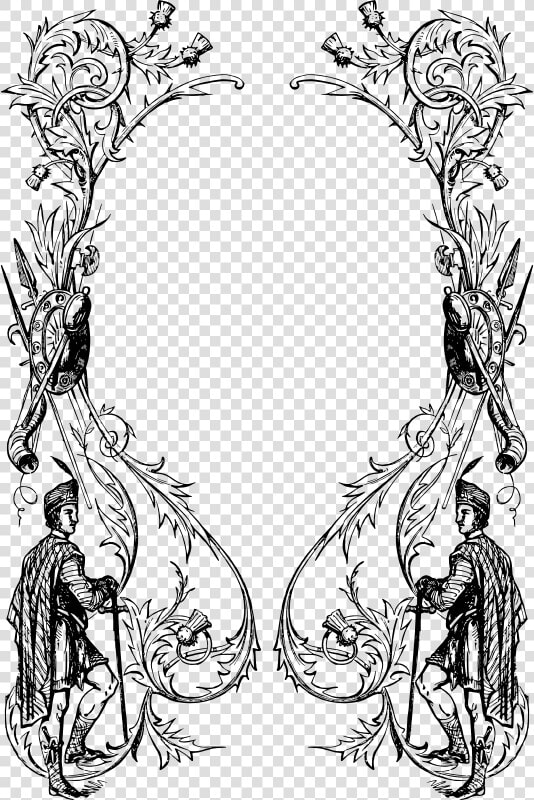 Scotland Frame   Png Frame Sword  Transparent PngTransparent PNG