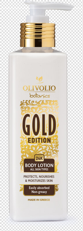 Olivolio Gold 24k Body Lotion 250 Ml   24k Gold Body Lotion  HD Png DownloadTransparent PNG