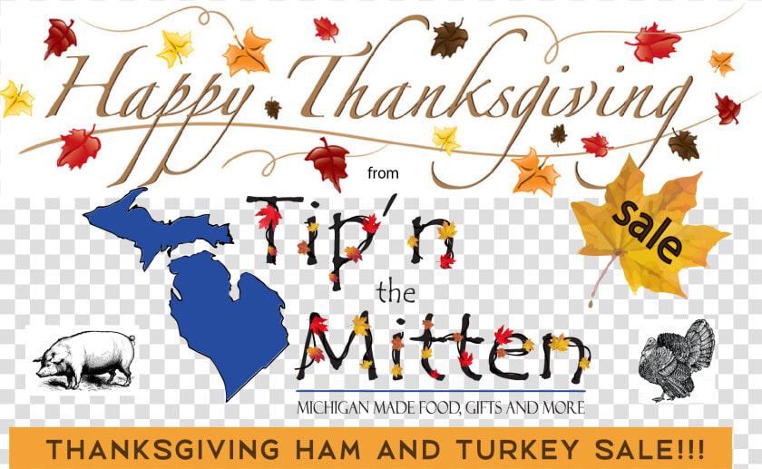 Transparent Mitten Outline Clipart   Happy Thanksgiving With A Heart  HD Png DownloadTransparent PNG