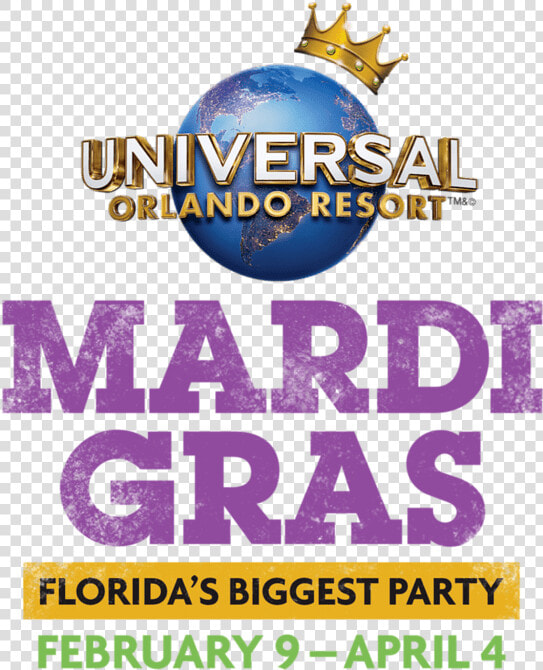 Mardi Gras Logo English   Mardi Gras 2019 Universal Studios Orlando  HD Png DownloadTransparent PNG