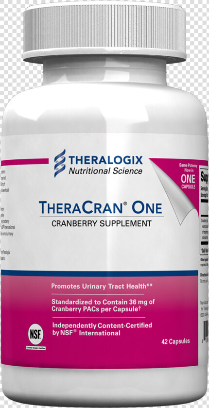 Theracran One Cranberry Capsules  HD Png DownloadTransparent PNG