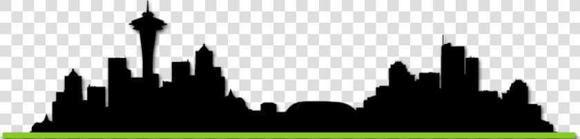 Emerald City Wizards   Seattle Skyline Stencil  HD Png DownloadTransparent PNG