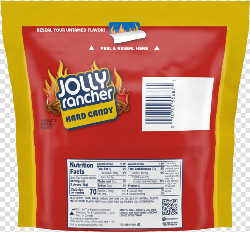 Jolly Rancher Original Flavor Assortment  5 lb Bag   Jolly Rancher Cinnamon Fire Nutrition Facts  HD Png DownloadTransparent PNG