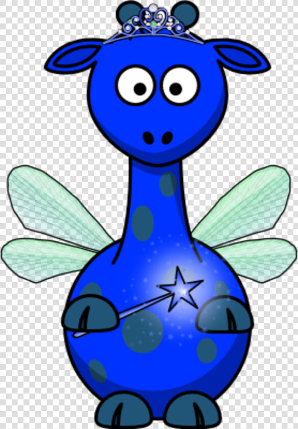 Giraffe As A Fairy   Red Giraffe Cartoon Transparent  HD Png DownloadTransparent PNG