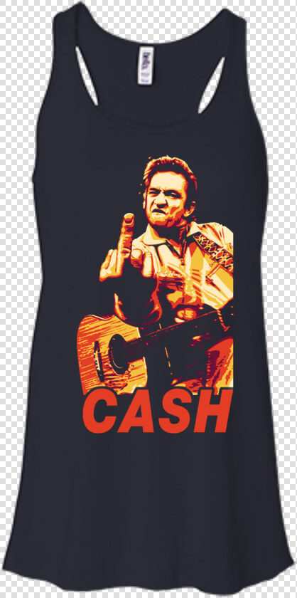 Johnny Cash T Shirt  Hoodies  Tank Top   Johnny Cash Middle Finger  HD Png DownloadTransparent PNG