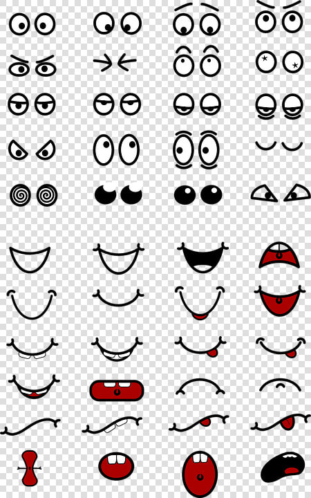 Eyes  Fun  Mouth  Parts  Rolling Eyes  Laughing   Facial Features Clipart  HD Png DownloadTransparent PNG