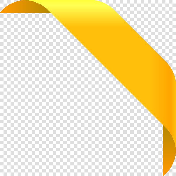 Yellow Ribbon Vector Png Vector  Clipart  Psd   Gold Corner Ribbon Png  Transparent PngTransparent PNG