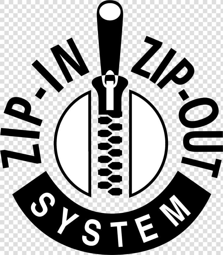 Zip In Zip Out System Logo Black And White   Zip Vector  HD Png DownloadTransparent PNG