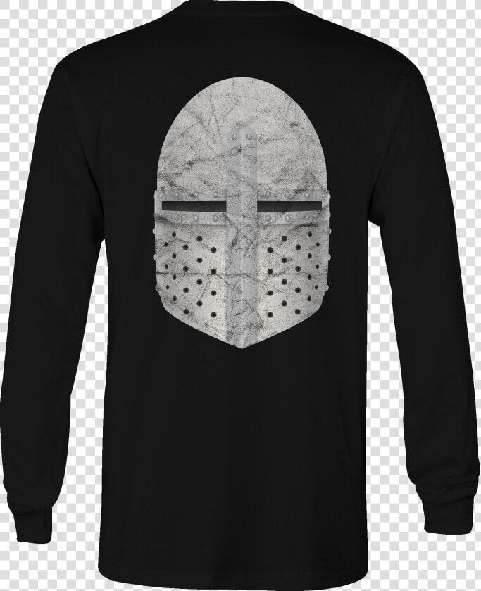 Long Sleeve Tshirt Medieval Middle Ages Knight Helmet   T shirt  HD Png DownloadTransparent PNG