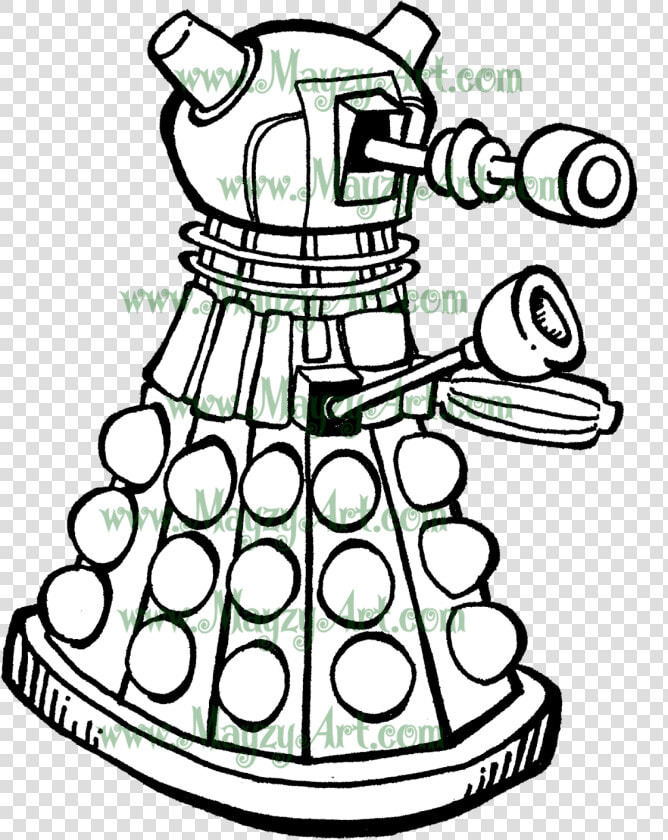 Transparent Dalek Clipart   Cartoon  HD Png DownloadTransparent PNG