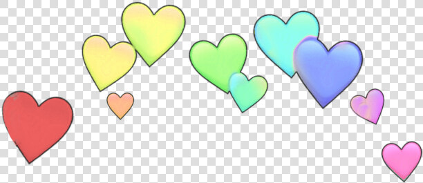  rainbow  crown  ring  halo  heart  emojiaesthetic   Heart  HD Png DownloadTransparent PNG