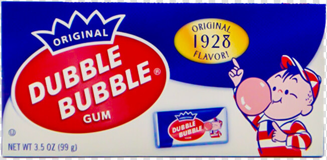 Dubble Bubble Original Gum Box   Cartoon  HD Png DownloadTransparent PNG