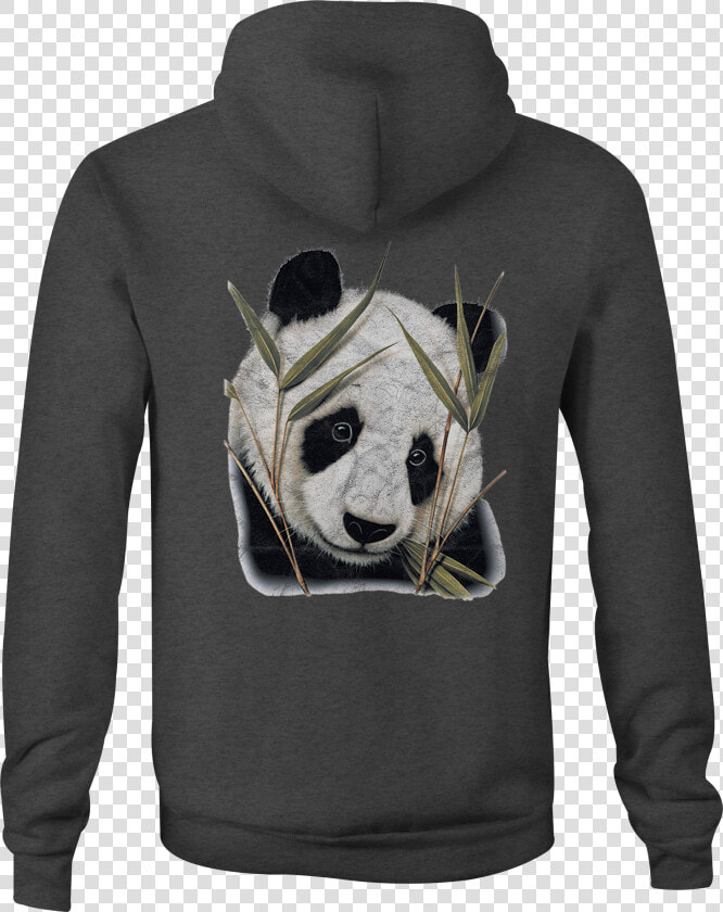 Zip Up Hoodie Panda Bear Bamboo Hooded Sweatshirt   Hoodie  HD Png DownloadTransparent PNG