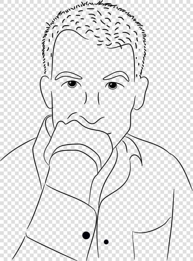 Confused Clipart Thinker   Drawing Of A Person Thinking  HD Png DownloadTransparent PNG