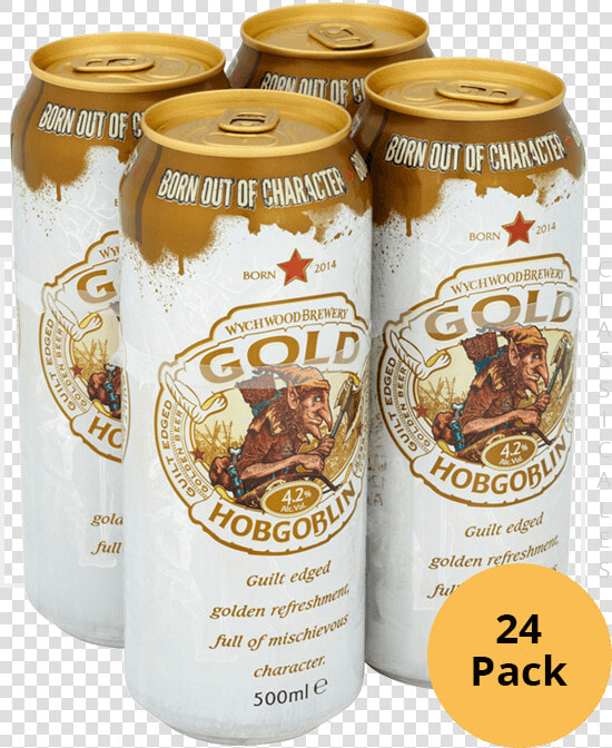 24 X 500ml   Hobgoblin Gold Beer Can  HD Png DownloadTransparent PNG