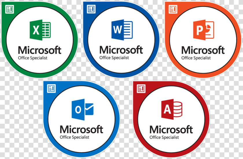 Mos Microsoft Office Specialist   Microsoft Office Specialist Badges  HD Png DownloadTransparent PNG