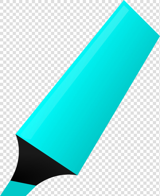 Cyan Highlighter   Highlighter Clipart  HD Png DownloadTransparent PNG