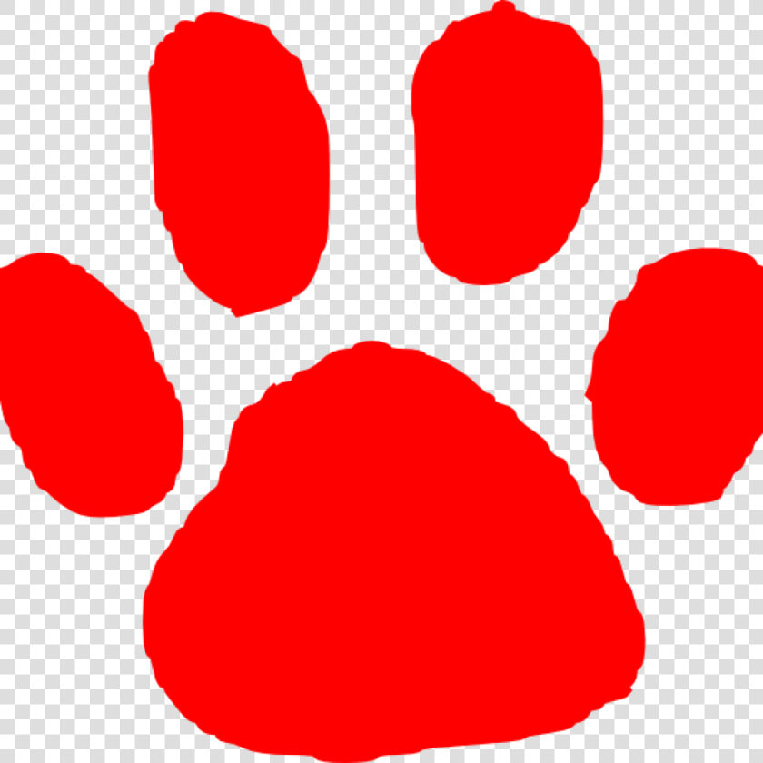 Red Paw Print Red Paw Print Clip Art At Clker Vector   Dog Paw Print Green  HD Png DownloadTransparent PNG