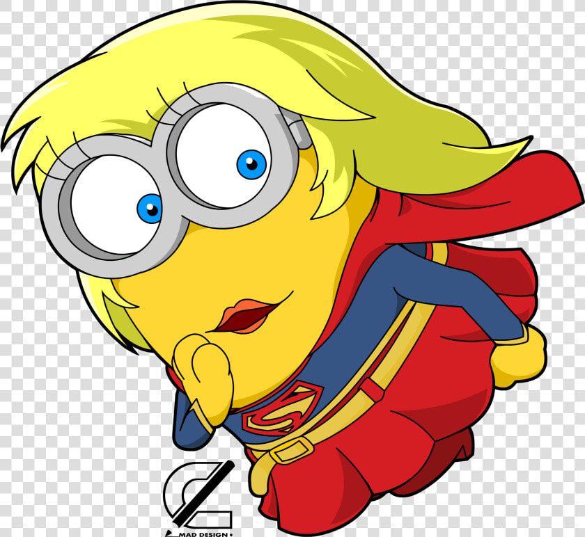 Supergirl Dc Minion Despicable   Minion Supergirl  HD Png DownloadTransparent PNG