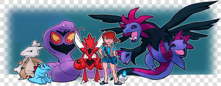 My Dream Team  Marrowak  Totodile  Arbok  Scizor  Litwik    Cartoon  HD Png DownloadTransparent PNG