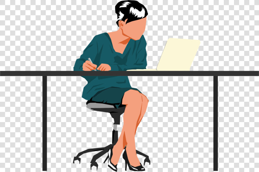 Standing human Behavior angle   Person Sitting At Desk  HD Png DownloadTransparent PNG