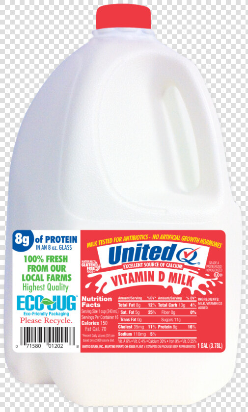 Products  Vitamin D Milk   United 2  Milk  HD Png DownloadTransparent PNG