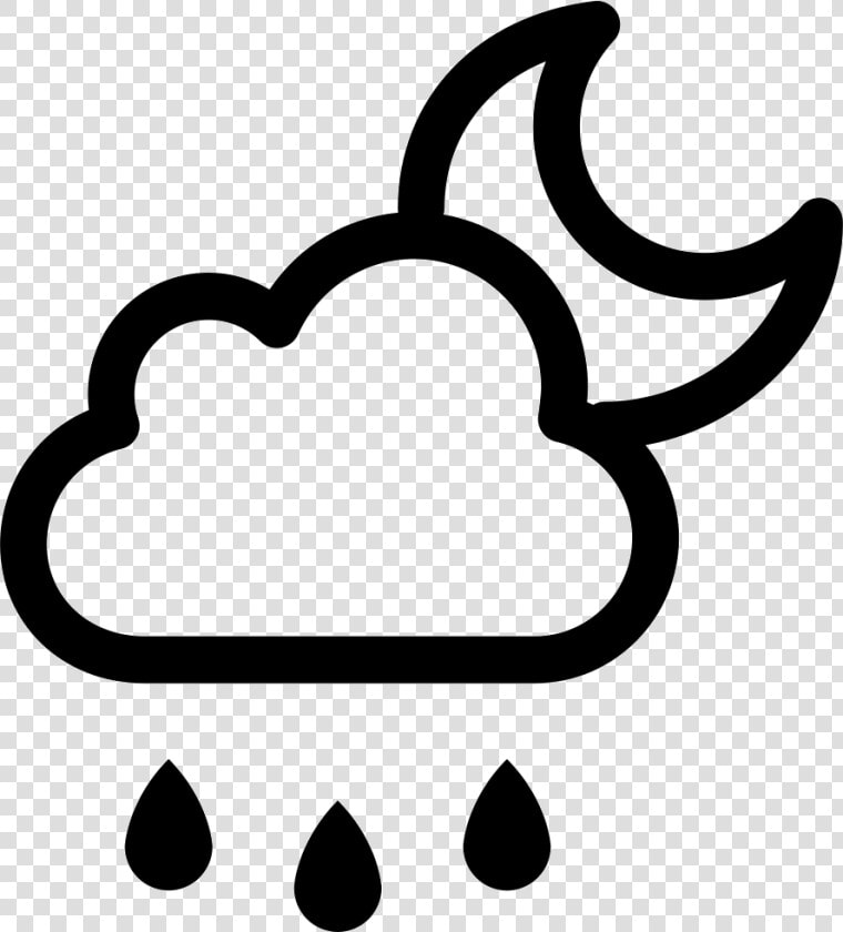 Rainy Night   Night Symbol  HD Png DownloadTransparent PNG