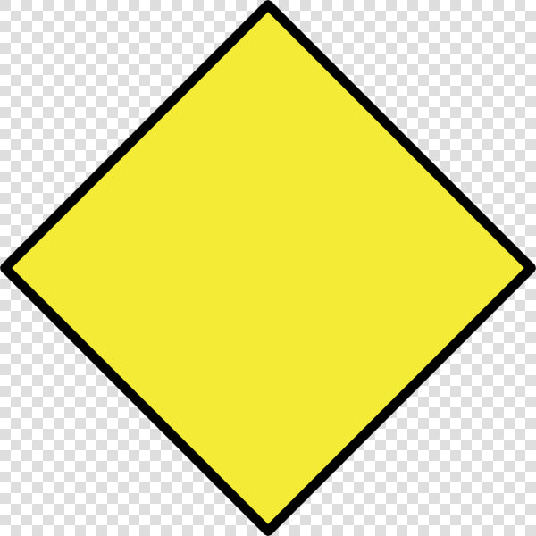 Transparent Yellow Diamond Png   Blank Yellow Caution Sign  Png DownloadTransparent PNG