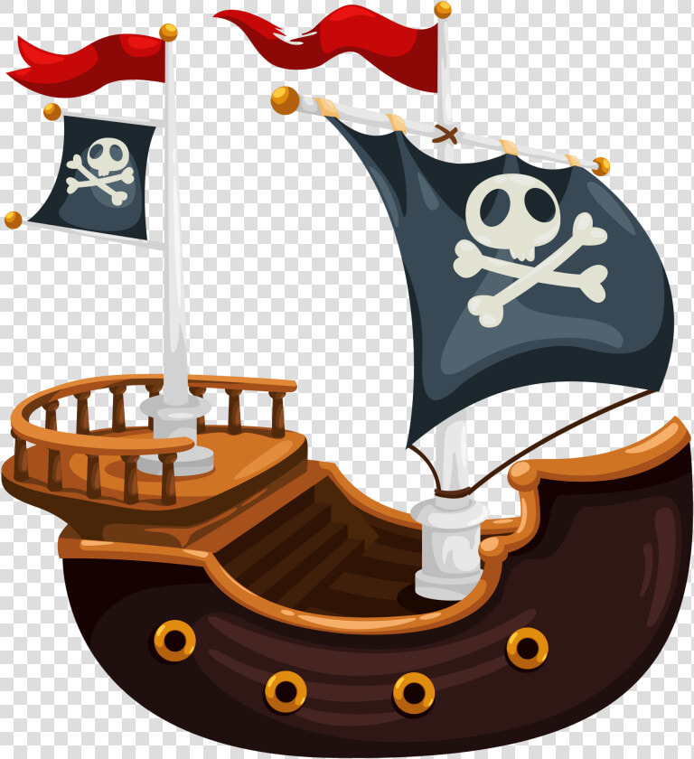 Transparent Pirate Ship Clipart   Clipart Cartoon Pirate Ship  HD Png DownloadTransparent PNG