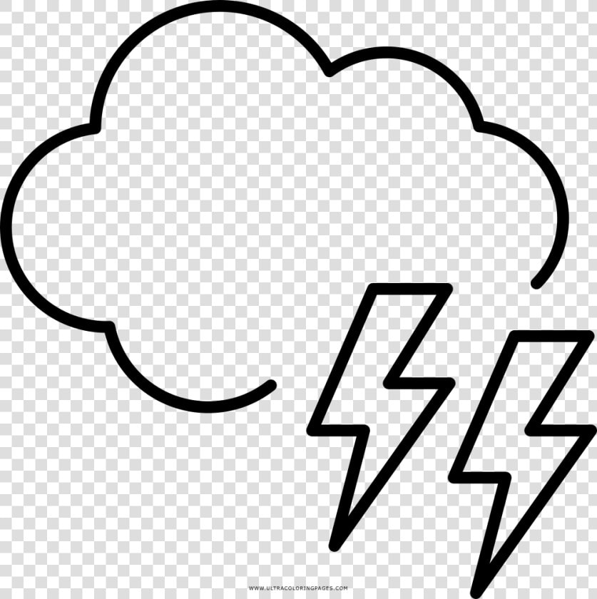 Storm Cloud Coloring Page   Dibujos De Tormentas Para Colorear  HD Png DownloadTransparent PNG