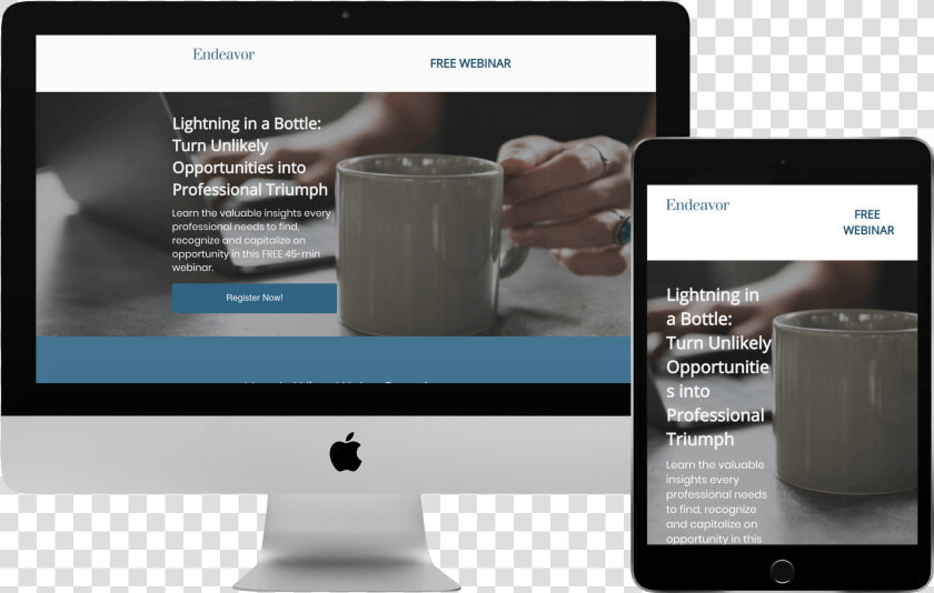 Webinar Landing Page Design   Computer Monitor  HD Png DownloadTransparent PNG