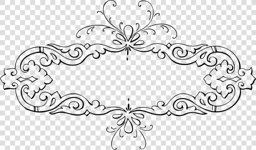 Leaf ornament floral Design   Gambar Kaligrafi Hitam Putih  HD Png DownloadTransparent PNG